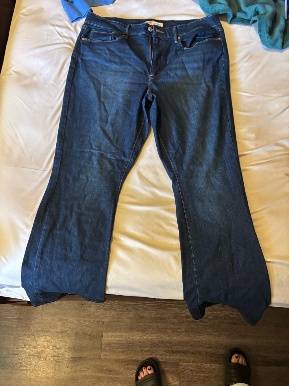 Signature by Levi Strauss Dark Blue Boot Cut Jeans